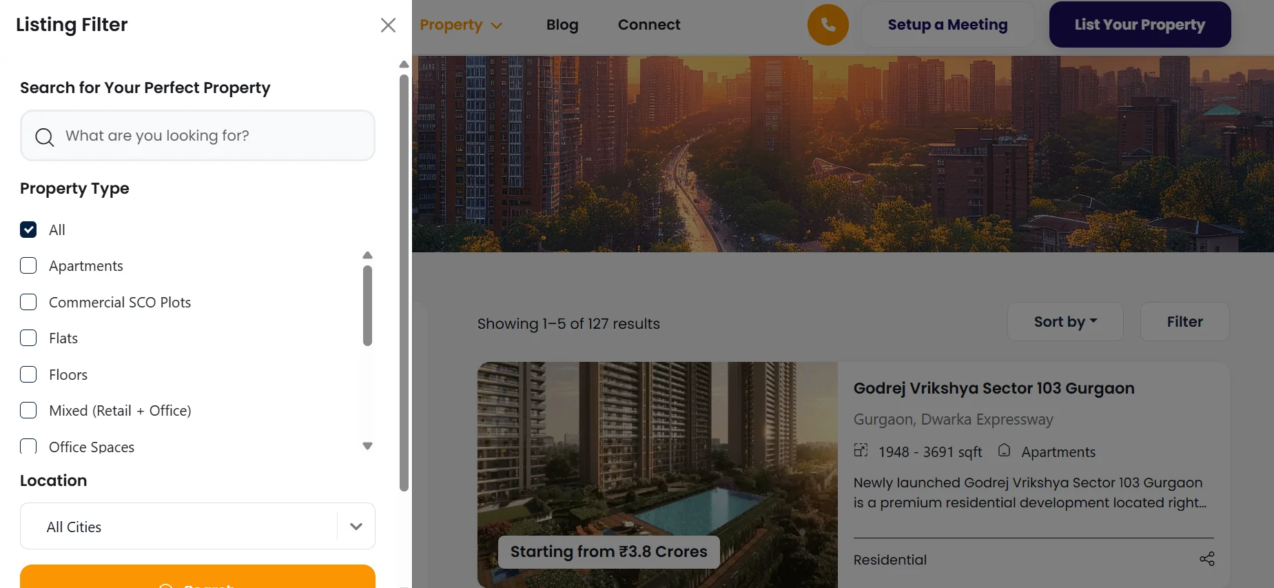 Advanced Property Filtering With Residential and Commercial Intent Segmentation