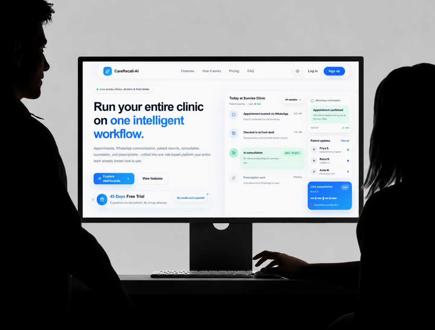 Unifying clinic operations, consultations, and patient communication in one healthcare workflow