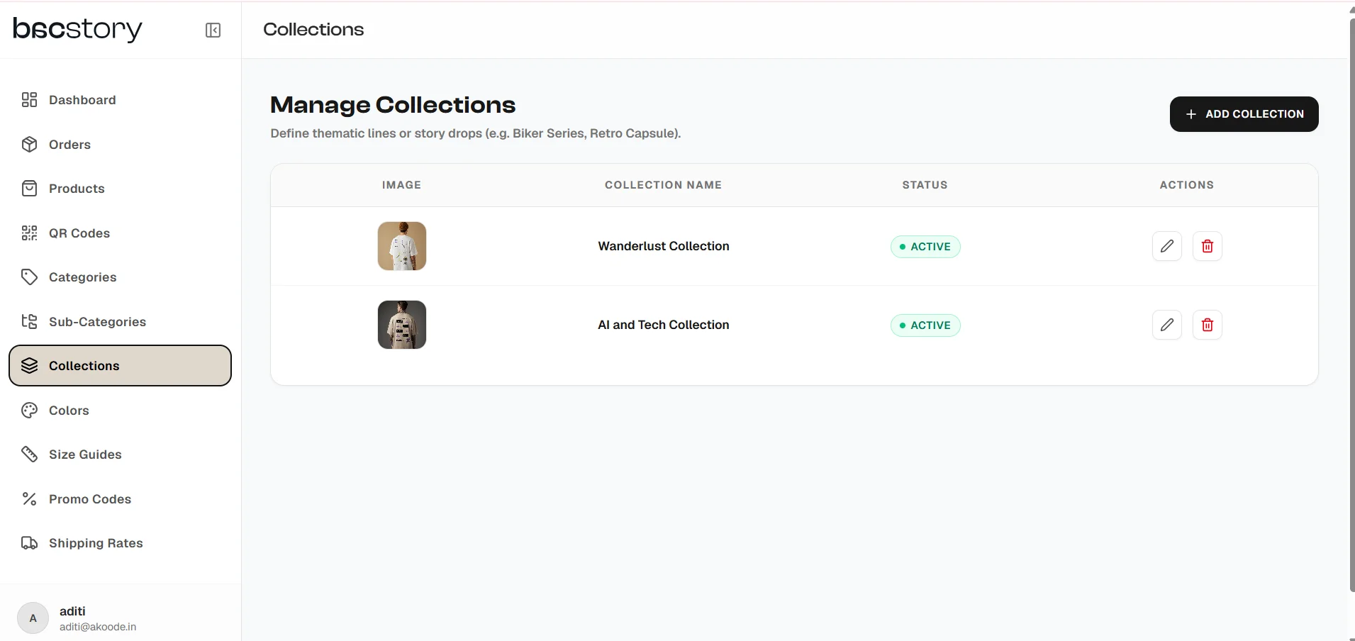 Account wallet and return request screen