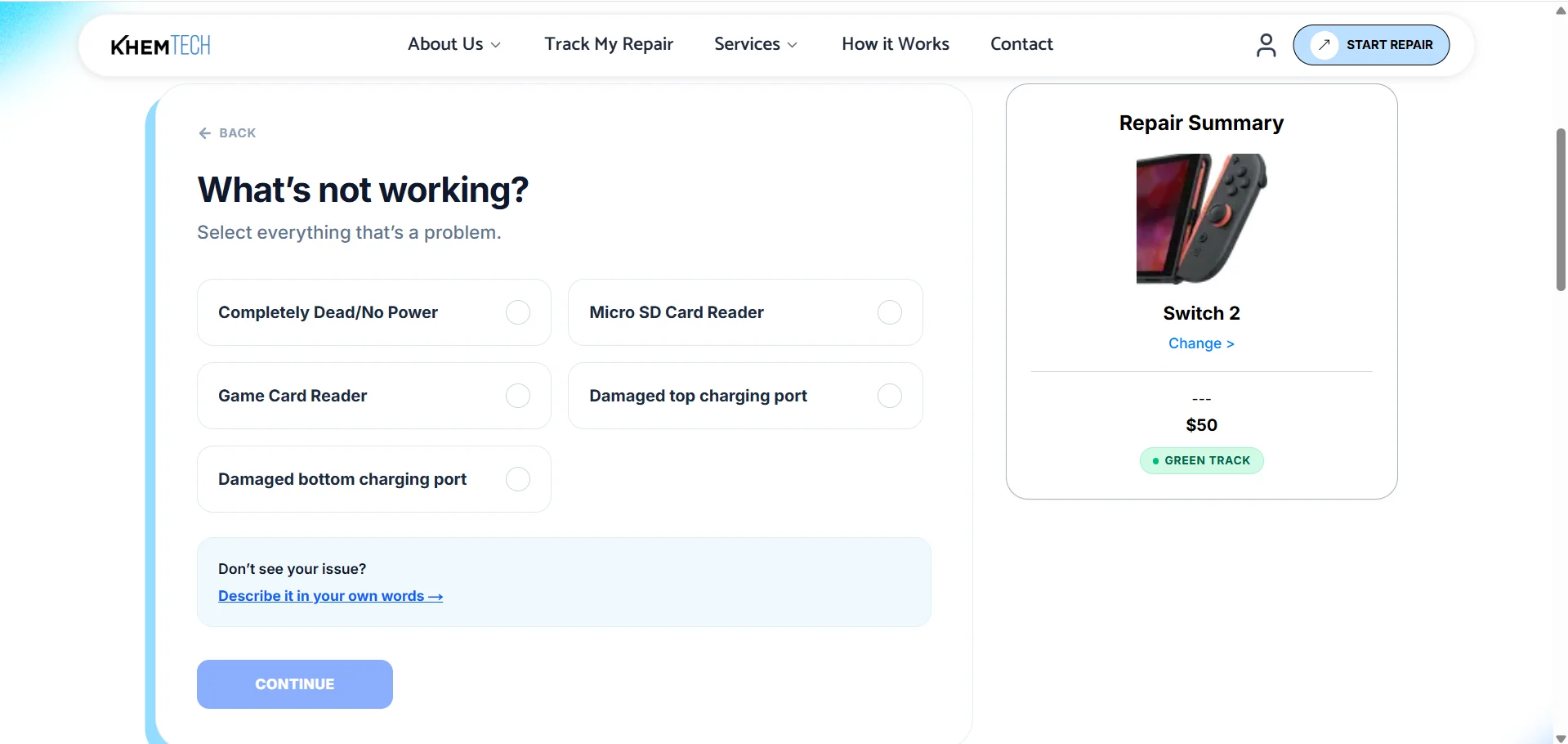 Automated repair logistics workflow