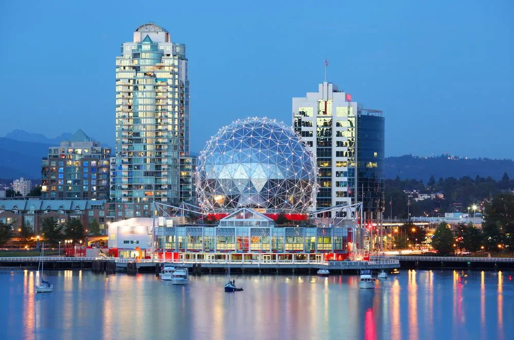 Vancouver skyline with Akoode ecommerce development in Vancouver