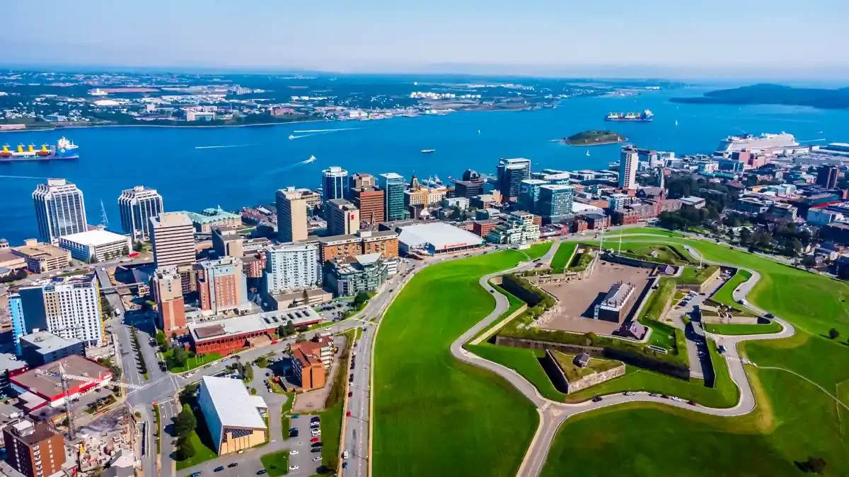 Halifax skyline with Akoode ecommerce development in Halifax